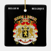 België Koninklijk kerstfeest Keramisch Ornament (Achterkant)