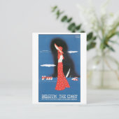 België, kust briefkaart (Staand voorkant)