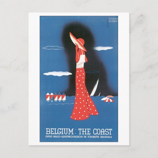 België, kust briefkaart (Voorkant)