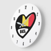 België Landcode BEL België Vlag Heart Grote Klok (Hoek)