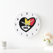 België Landcode BEL België Vlag Heart Grote Klok (Huis)