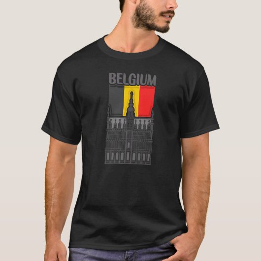 België Landenvlag T-shirt (Voorkant)