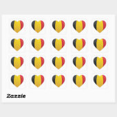 België Liefdesicoon Vierkante Sticker (Vel)