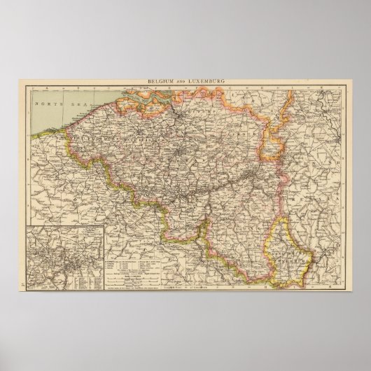 België, Luxemburg Poster (Voorkant)