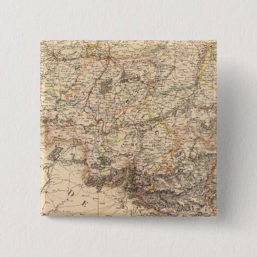 België, Luxemburg Vierkante Button 5,1 Cm (Voorkant)