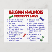 BELGIË MALINOIS PL2 BRIEFKAART (Voorkant)