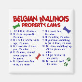 BELGIË MALINOIS PL2 MAGNEET (Voorkant)