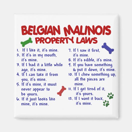 BELGIË MALINOIS PL2 MAGNEET (Voorkant)