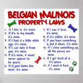 BELGIË MALINOIS PL2 POSTER (Voorkant)