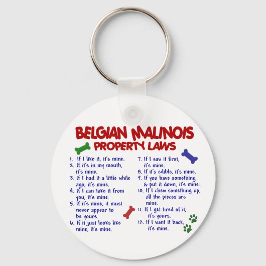 BELGIË MALINOIS PL2 SLEUTELHANGER (Voorkant)