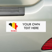 BELGIË MAP BUMPERSTICKER (Op auto)