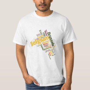 België Map Cities T-Shirt