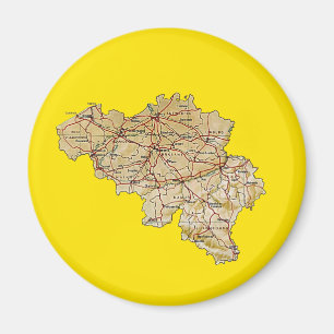 België Map Magnet