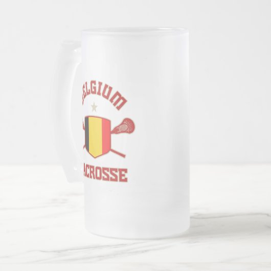 België Matglas Bierpul (Voorkant links)
