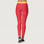 België mode leggings, Belgian Flag/sport Leggings (Achterkant)