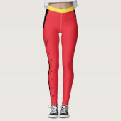 België mode leggings, Belgian Flag/sport Leggings (Voorkant)