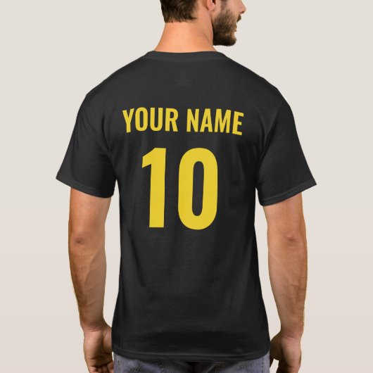 België Nationaal Team Jersey Voetbal gepersonalise T-shirt (Achterkant)