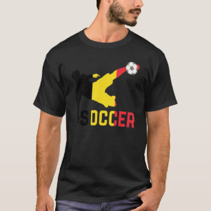 België Nationaal Voetbal België Vlag Voetbal T-shirt