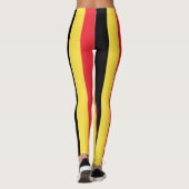 België Nationale vlag Kleuren Verticaal gestreept Leggings (Achterkant)
