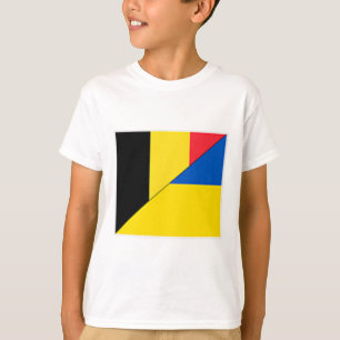 België Oekraine Vlag Belgische Oekraïense National T-shirt