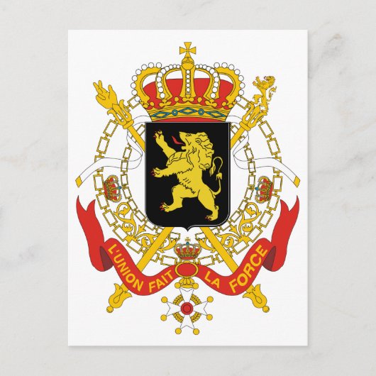 België Officieel wapenschild heraldry-symbool Briefkaart (Voorkant)