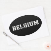 België Ovale Sticker (Envelop)