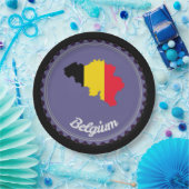 België Papieren Bordje (Feest)