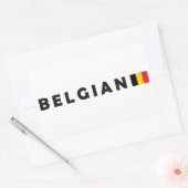 België patriot design rechthoekige sticker (Envelop)