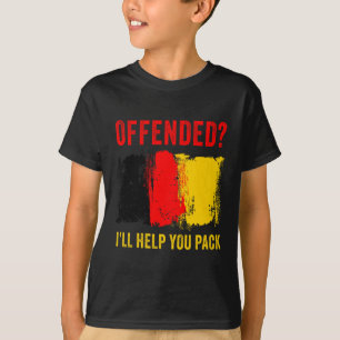 België Patriot Humor – beledigd zal ik je helpen P T-shirt