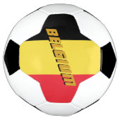 België Patriottisch Football en Belgische vlag Voetbal (Gedraaid)