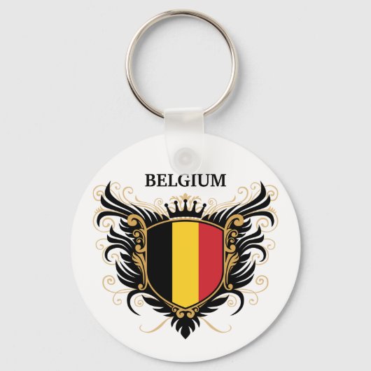 België [personaliseren] sleutelhanger (Voorkant)