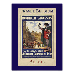 België Reisposter (1923) Foto Afdruk