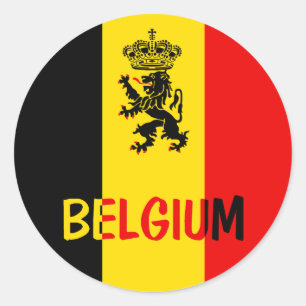 België Ronde Sticker