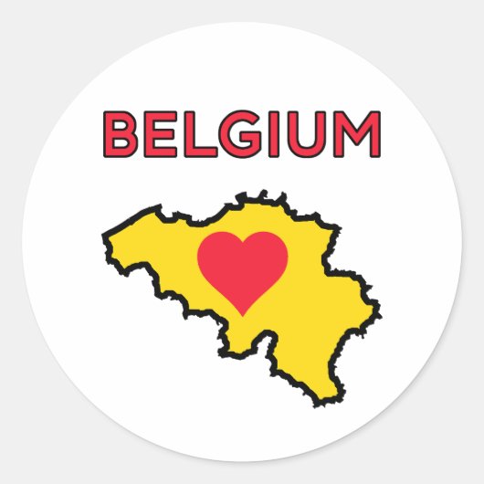 België Ronde Sticker (Voorkant)