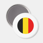 België Ronde Vlag Ontwerp Magneet (Voorkant / Achterkant)