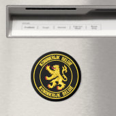 België Round Emblem Magneet (Insitu (Vaatwasser))