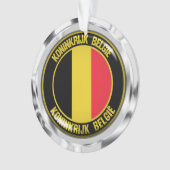 België Round Emblem Ornament (voorkant)