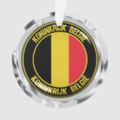 België Round Emblem Ornament (voorkant)