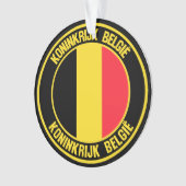België Round Emblem Ornament (voorkant)