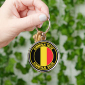 België Round Emblem Sleutelhanger (Hand)
