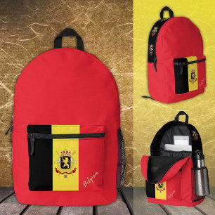 België, rugzak, Belgische vlag / patriottisch Bedrukte Rugzak