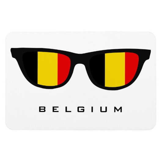 België Shades aangepaste tekst & kleurmagneet Magneet (Horizontaal)