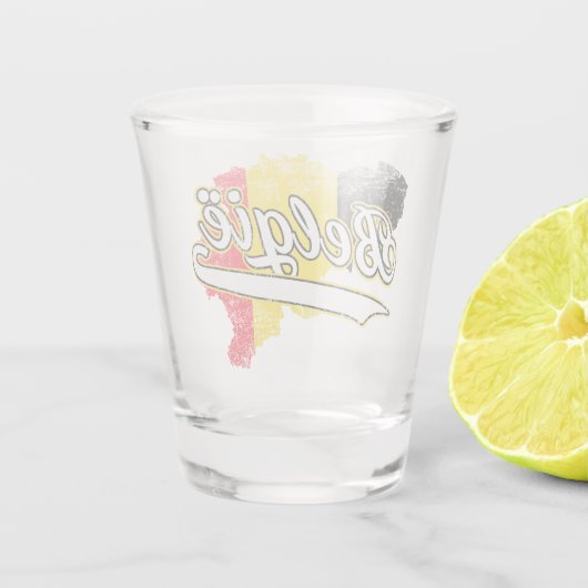 België Shot Glas (Achterkant)