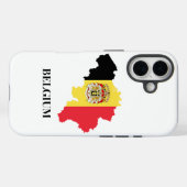België Silhouet, vlag, Case-Mate iPhone Case (Achterkant (horizontaal))