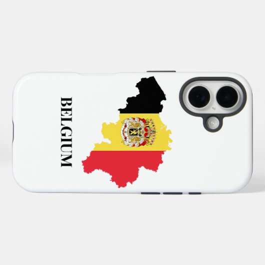België Silhouet, vlag, Case-Mate iPhone Case (Achterkant (horizontaal))
