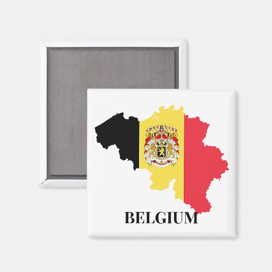 België Silhouet, vlag, Magneet (Voorkant / Achterkant)