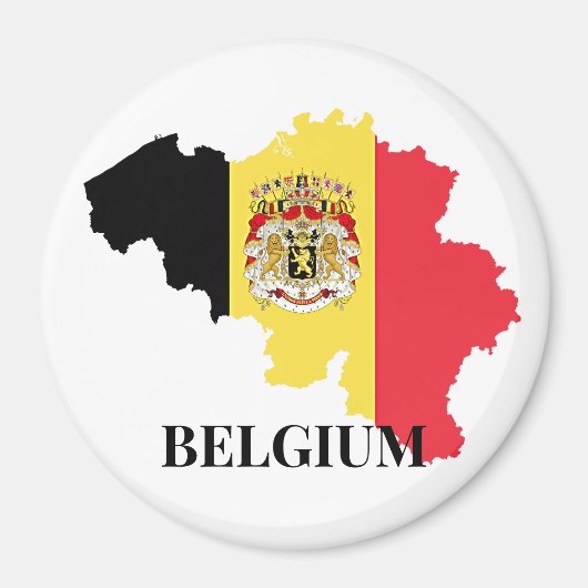 België Silhouet, vlag, Magneet (Voorkant)