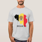 België Silhouet, vlag, T-shirt (Voorkant)