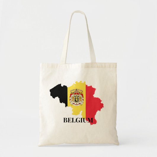 België Silhouet, vlag, Tote Bag (Voorkant)