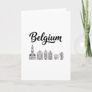 België Skyline Reis Vakantie Outfits  Kaart
